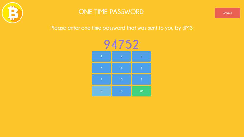KYC/AML onetime password KYC/AML onetime password